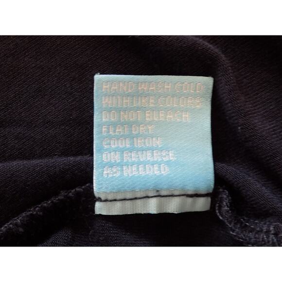 J McLaughlin short sleeve navy mock turtleneck knit top size Medium - Picture 9 of 9